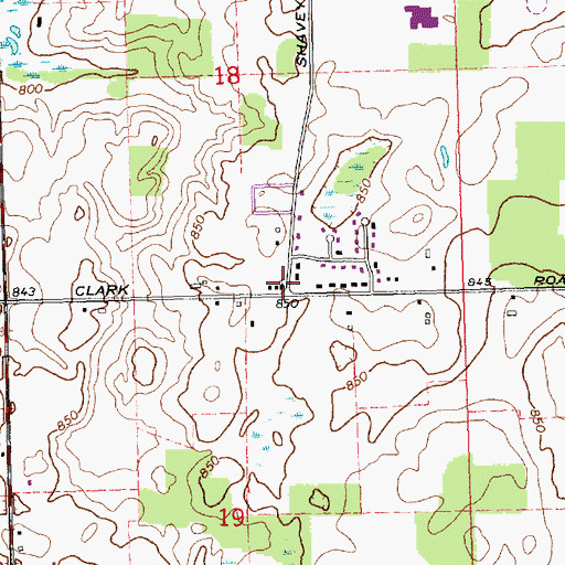 Topographic Map of Redeemer United Methodist Church, MI