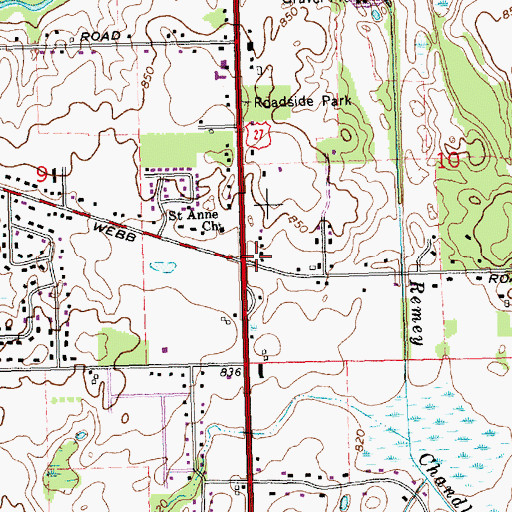 Topographic Map of DeWitt Family Practice, MI