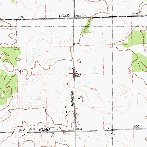 Topographic Map of North Eagle Post Office (historical), MI