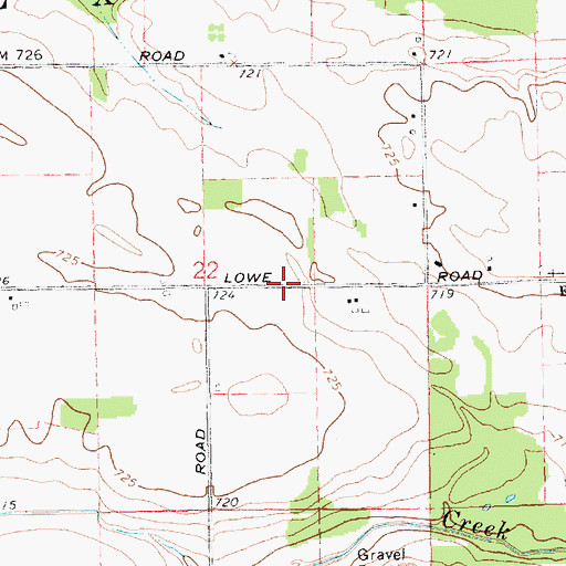 Topographic Map of Essex Post Office (historical), MI