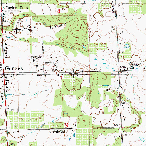 Topographic Map of Lake Shore Interfaith Community Church, MI
