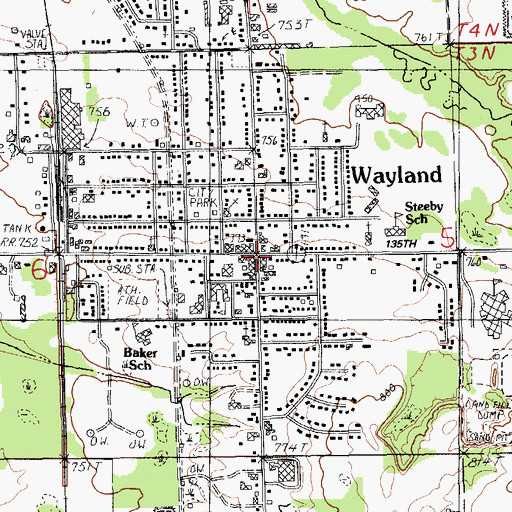 Topographic Map of Voice of Hope Church, MI