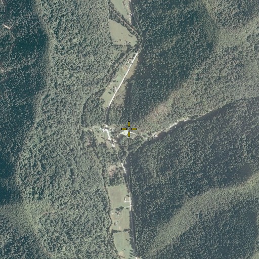 Aerial/Satellite Image of Big Run Cemetery, WV