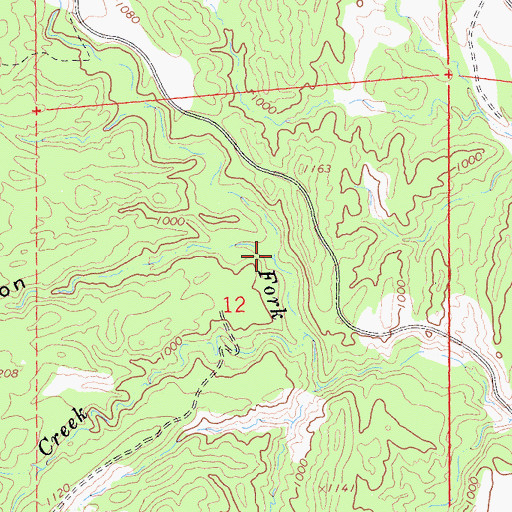 Topographic Map of Bowman Canyon, CA