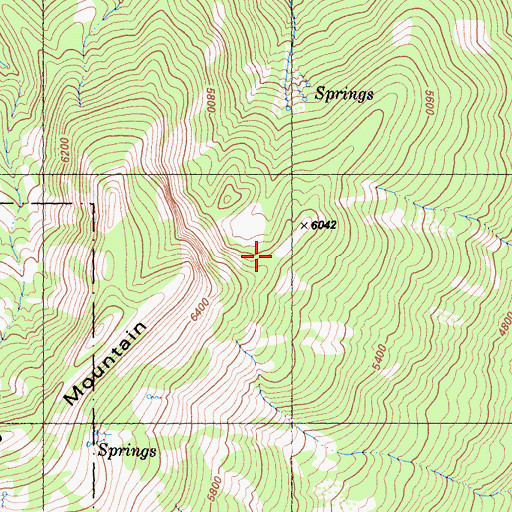 Topographic Map of Box Camp, CA
