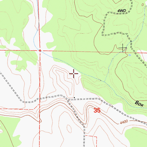 Topographic Map of Box Canyon, CA