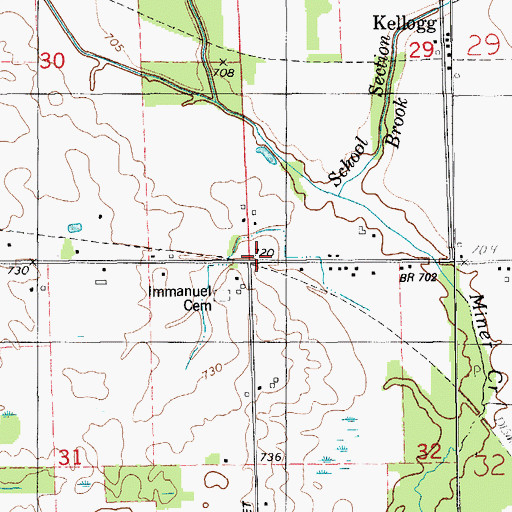 Topographic Map of Abronia Station (historical), MI
