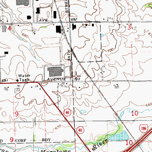 Topographic Map of May Station (historical), MI