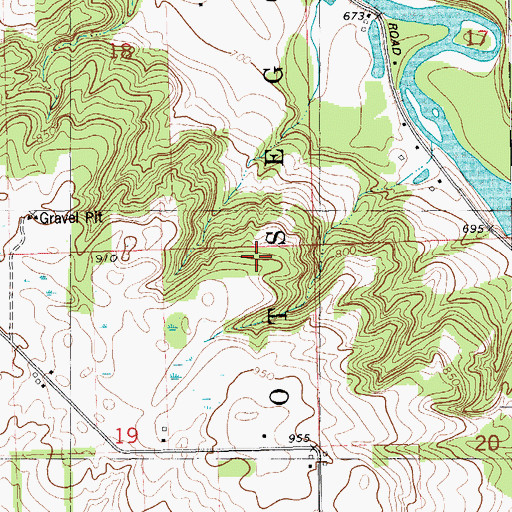 Topographic Map of Bittersweet Ski Resort, MI