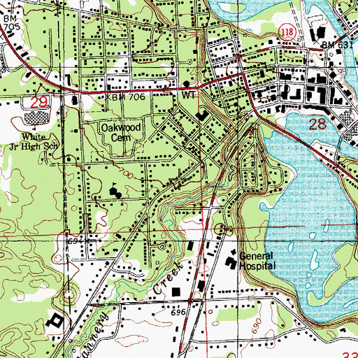 Topographic Map of Church of Jesus Christ of Latter Day Saints, MI