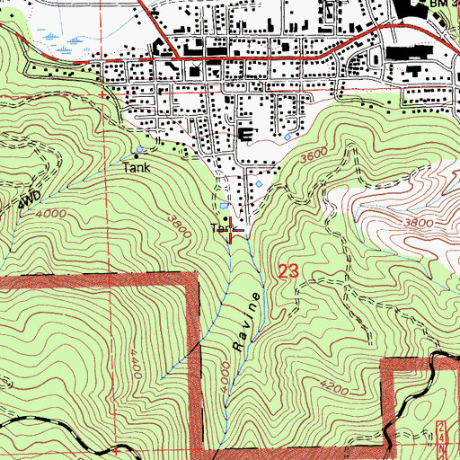 Topographic Map of Boyle Ravine, CA