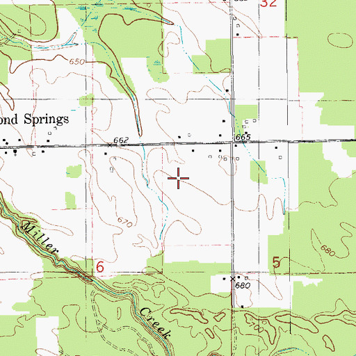 Topographic Map of Diamond Springs Golf Course, MI