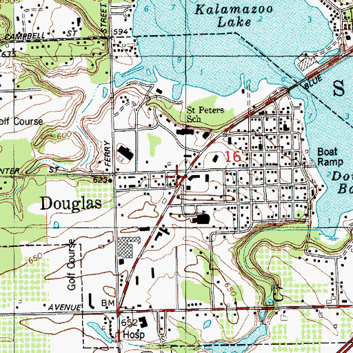 Topographic Map of Transforming Life Church, MI