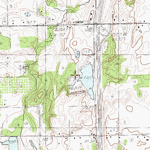 Topographic Map of Hidden Ridge RV Resort, MI