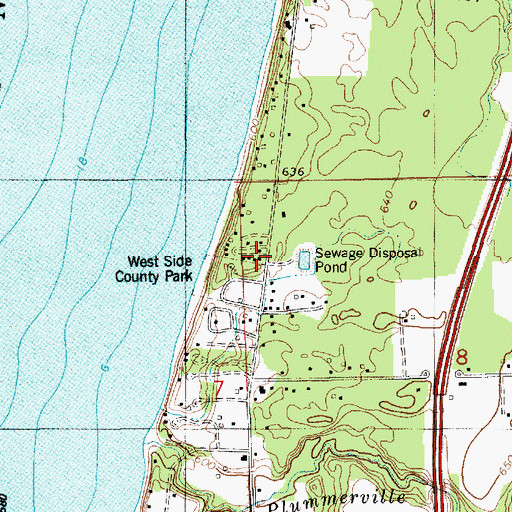 Topographic Map of Lake Park Trailer Resort, MI