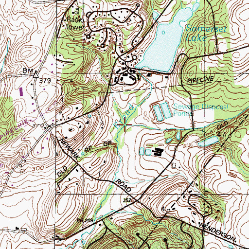 Topographic Map of Tannery Run, PA