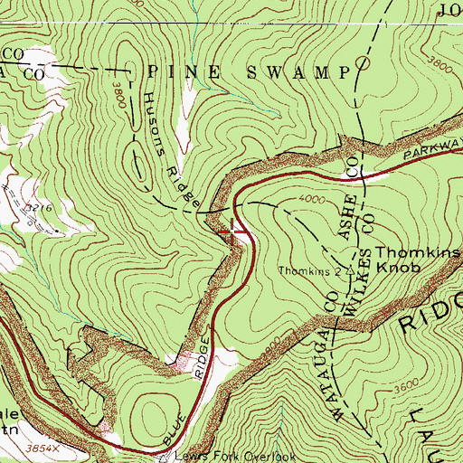 Topographic Map of Jeffress Park, NC