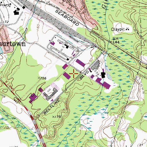 Topographic Map of Childs Cemetery, SC