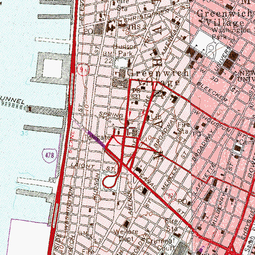 Topographic Map of Ethnic Folk Arts Center, NY