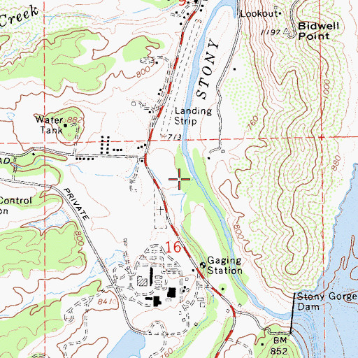 Topographic Map of Briscoe Creek, CA