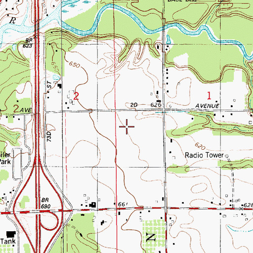 Topographic Map of Lake Michigan College-South Haven Campus, MI