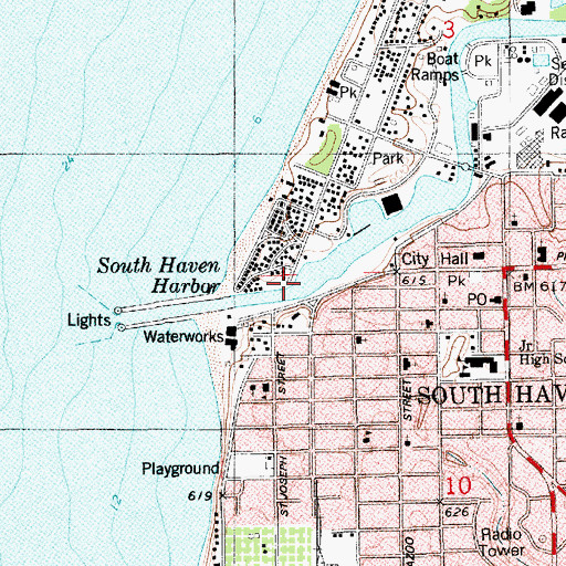 Topographic Map of Ellen Avery Park, MI