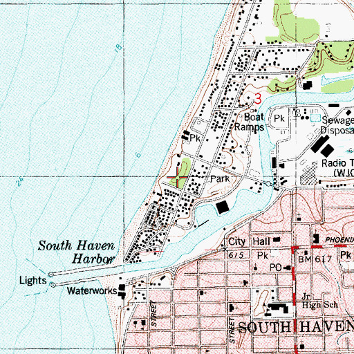 Topographic Map of Stanley Johnson Park, MI