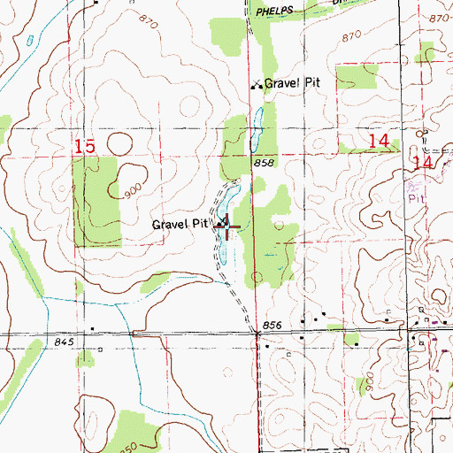Topographic Map of Fox Memorial Park, MI