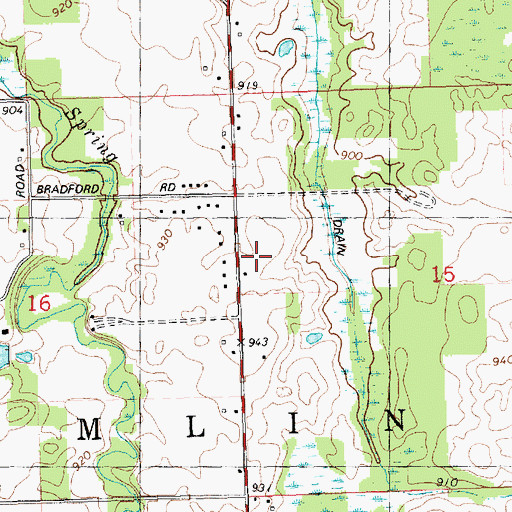 Topographic Map of Island City Academy, MI