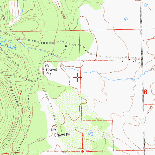 Topographic Map of Brown Canyon, CA