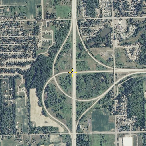 Aerial/Satellite Image of Interchange 95, MI
