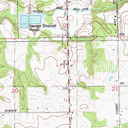 Topographic Map of Dutch Sport Park, MI