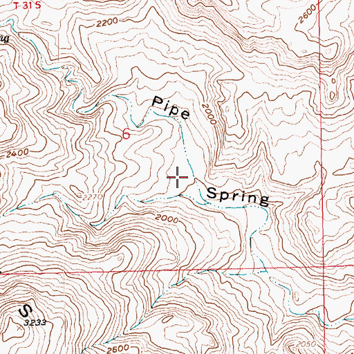Topographic Map of Spirit Mountain Wilderness, NV