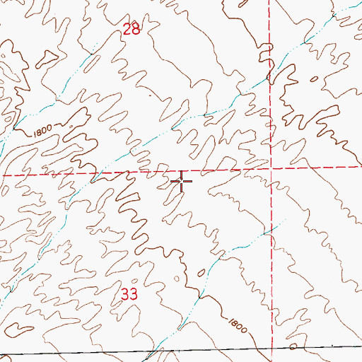 Topographic Map of Nellis Wash Wilderness, NV