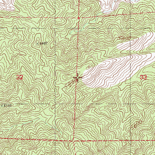 Topographic Map of South McCullough Wilderness, NV