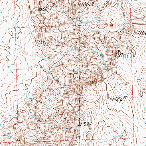 Topographic Map of Lime Canyon Wilderness, NV