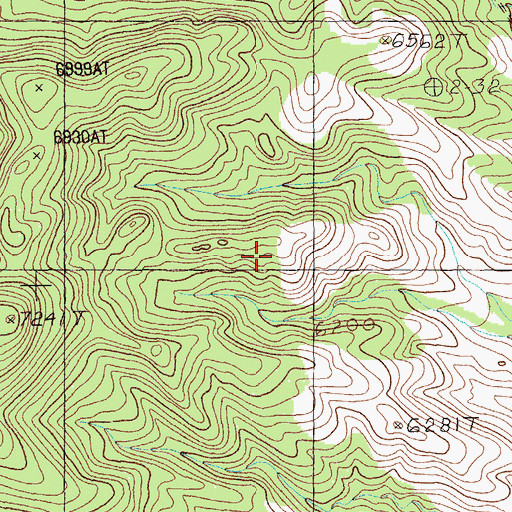 Topographic Map of Mount Irish Wilderness, NV