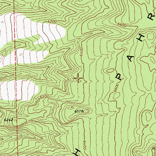 Topographic Map of Big Rocks Wilderness, NV