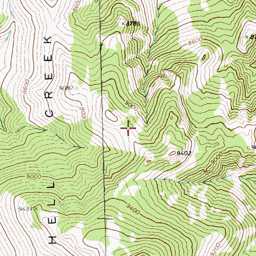 Topographic Map of Mount Grafton Wilderness, NV