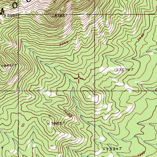 Topographic Map of Red Mountain Wilderness, NV