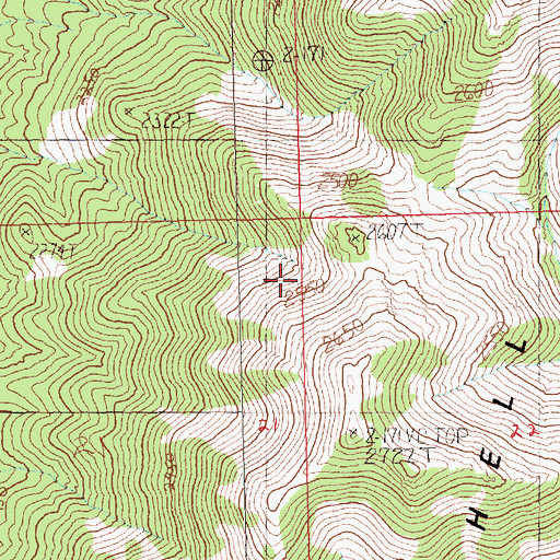 Topographic Map of Becky Peak Wilderness, NV