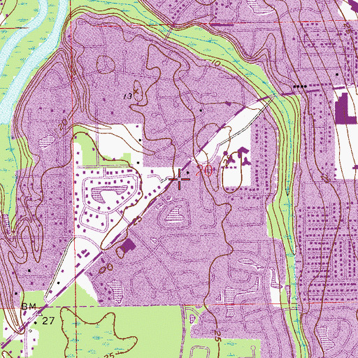 Topographic Map of Grace Academy, FL