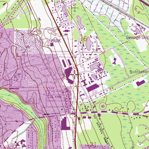 Topographic Map of Trails Shopping Center, FL