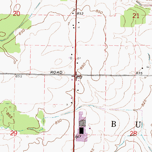 Topographic Map of Weeks Post Office (historical), MI