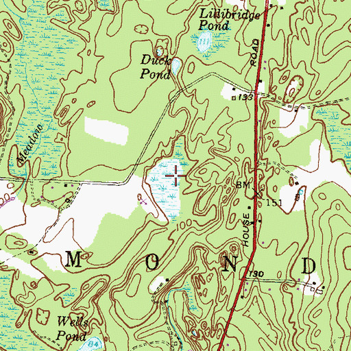 Topographic Map of Scotch Pond (historical), RI