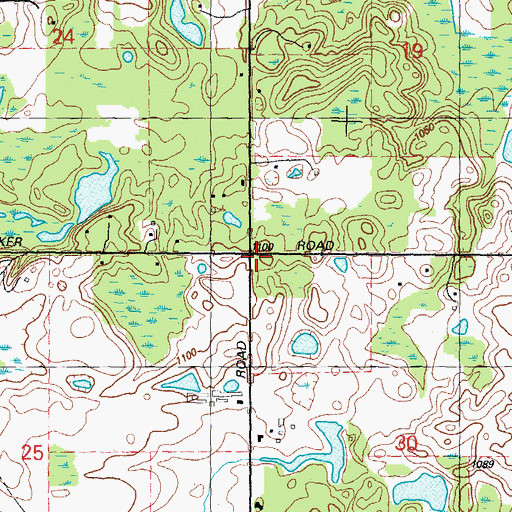 Topographic Map of Rural Vale Post Office (historical), MI