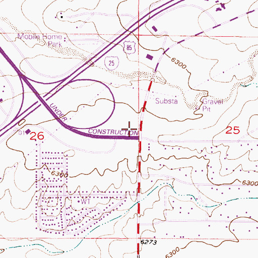 Topographic Map of Santa Fe National Forest Supervisors Office, NM