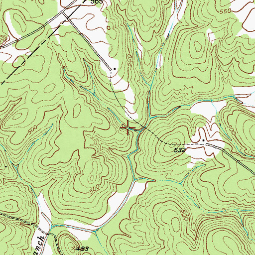 Topographic Map of Lyon - Lipford Cemetery, SC