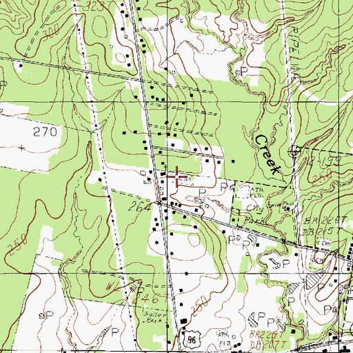 Topographic Map of Bethany Chapel Baptist Church Cemetery, TX