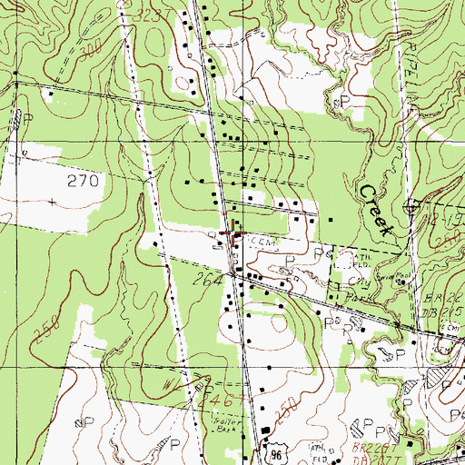Topographic Map of Bethany Chapel Baptist Church, TX